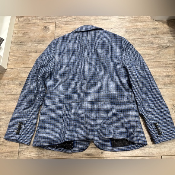 Talbots Women’s Aberdeen houndstooth wool blend career blazer jacket size 10P - Picture 6 of 11